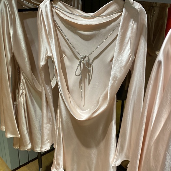 One and only collective champagne backless mini dress-ST2278B07 - Picture 9 of 9